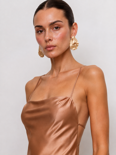 Agnes Hardware Satin Gown