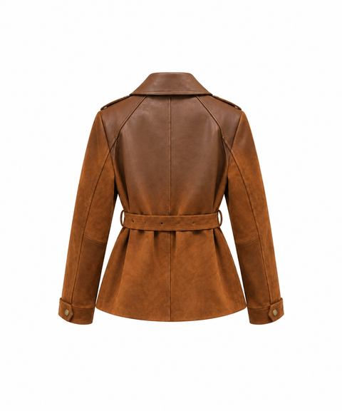 Solenne Ombré Suede & Leather Jacket