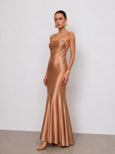 Agnes Hardware Satin Gown