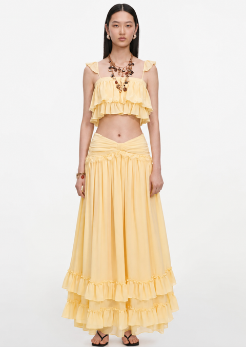 Mia Cami Top and Maxi Skirt Set