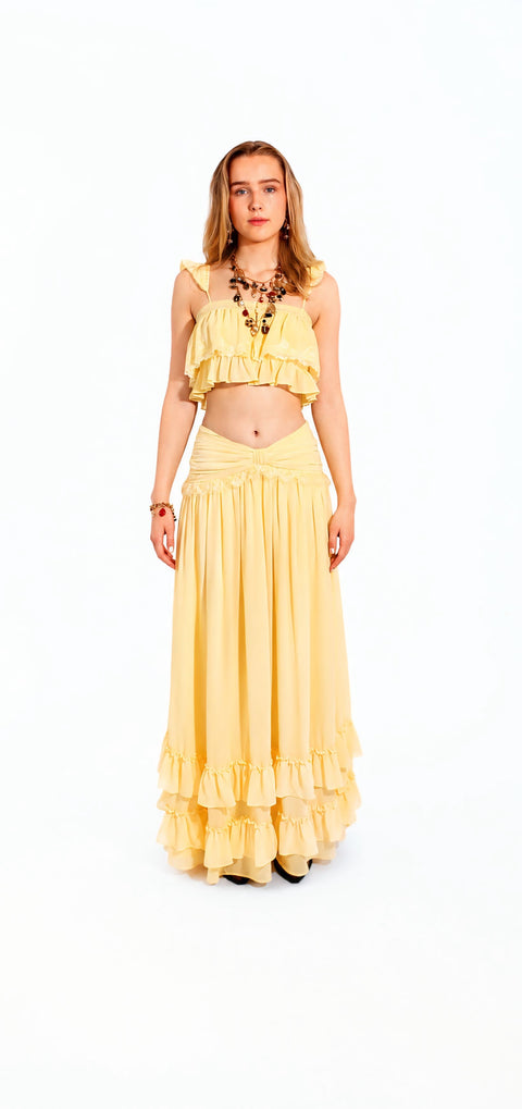 Mia Cami Top and Maxi Skirt Set
